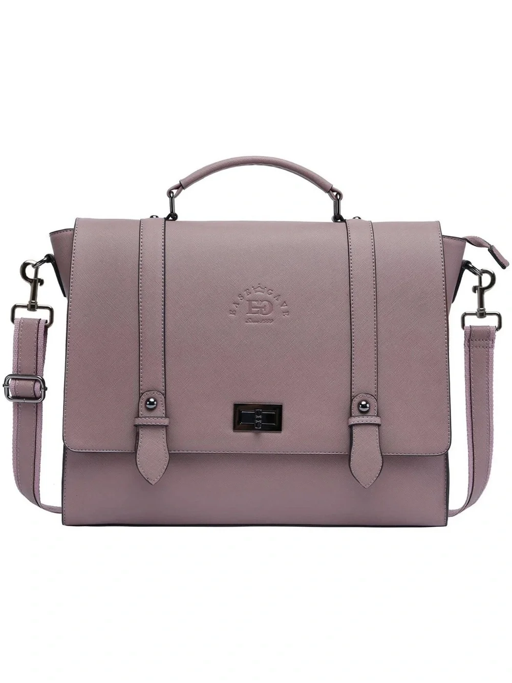 EaseGave Women's 17 Inch Laptop Briefcase, Vintage Purple 17.3-inch, A-purple